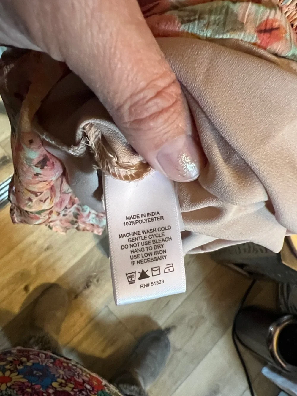 CeCe Peach Floral Ruffle Midi Dress - Picture 9 of 11